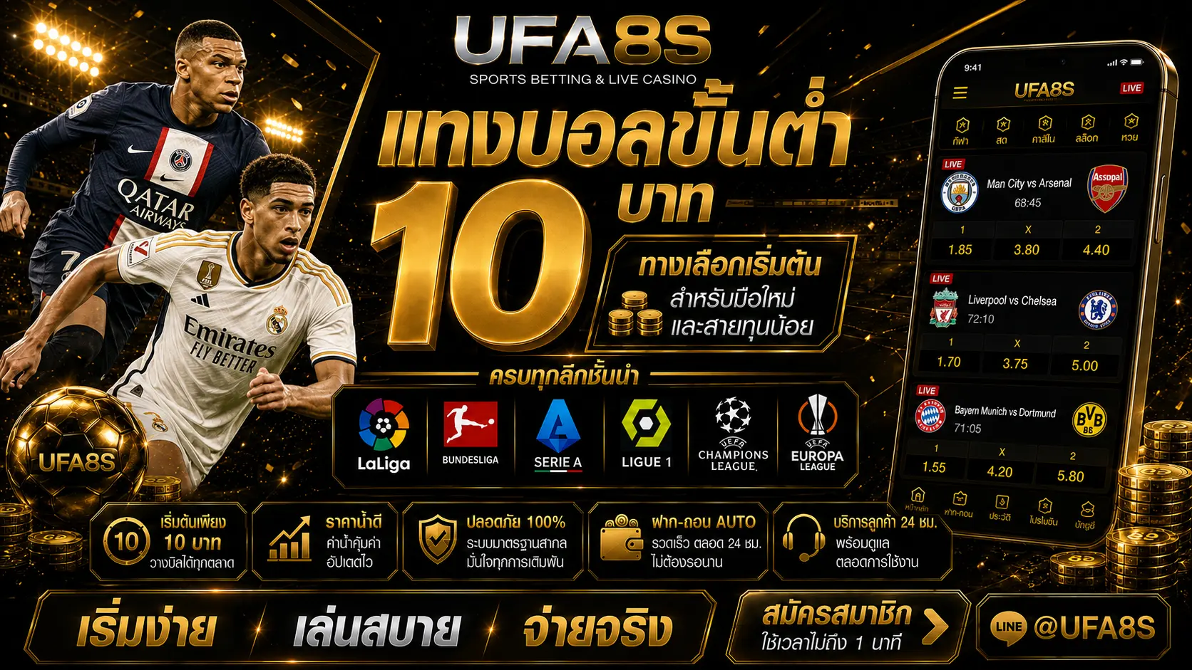 แทงบอลขั้นต่ำ 10 บาท